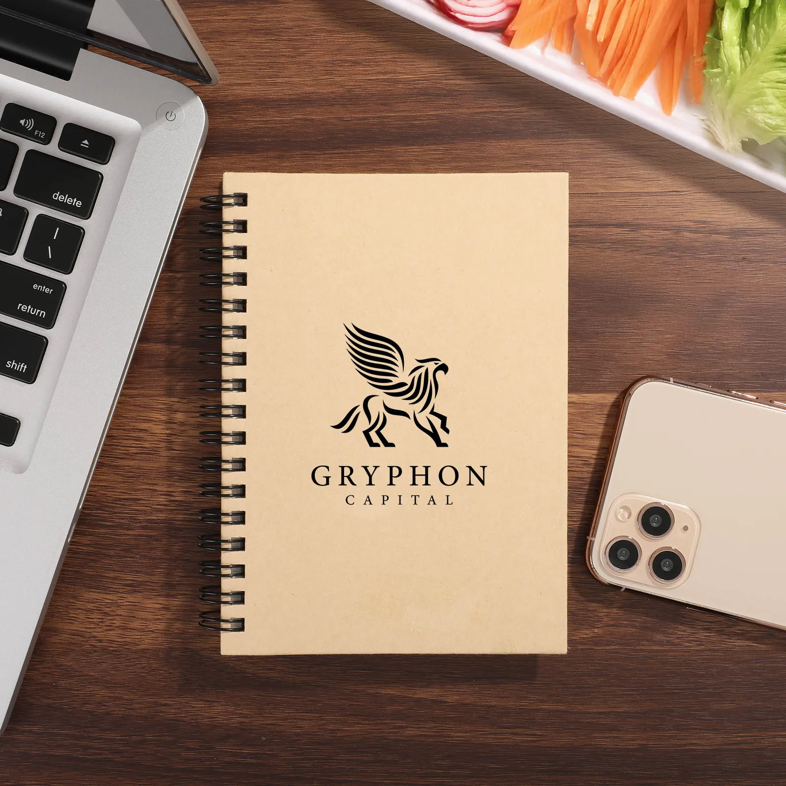 Hardcover Notebook Spiral Bound FSC Paper - 6.25 x 8.25 in