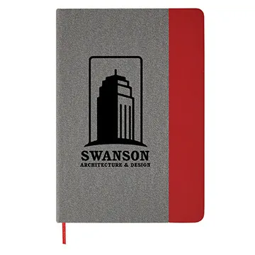 Heathered Journal Hardbound Polyurethane - 5.75 x 8.25 in