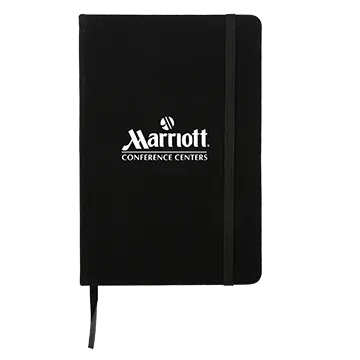 Suede Fabric Notebook Hardbound FSC Paper - 6.625 x 8.25 in - product view 2