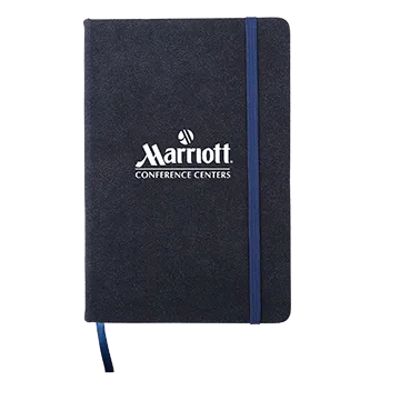 Suede Fabric Notebook Hardbound FSC Paper - 6.625 x 8.25 in - product view 3