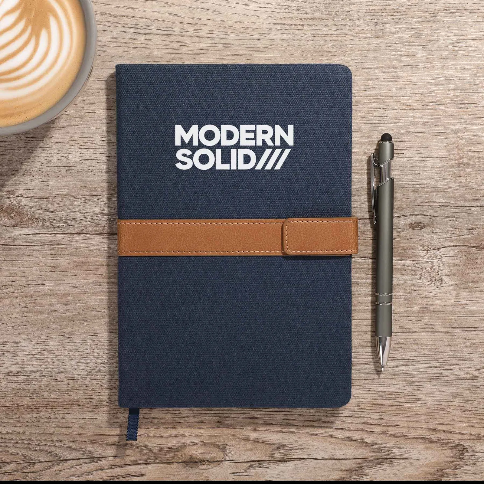 Magnetic Closure Notebook Leather FSC Paper - 5.5 x 8.25 in