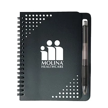 Spiral Notebook with Pen Polypropylene Cover - 5 x 7 in