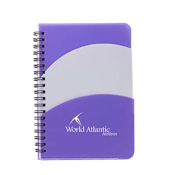Spiral Notebook Double Pocket Polypropylene Cover - 5 x 7 in