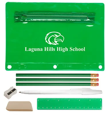 School Supply Kit Academic Pack Vinyl Pouch - 9 x 6 in - product view 7