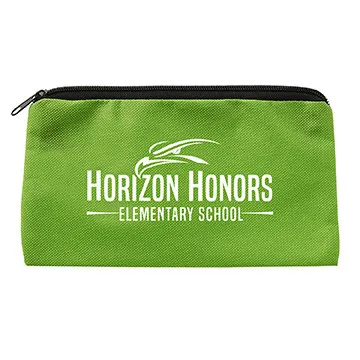 School Pouch Non-Woven RPET Zippered - 9 x 5 in - product view 4