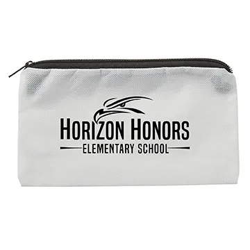 School Pouch Non-Woven RPET Zippered - 9 x 5 in - product view 5