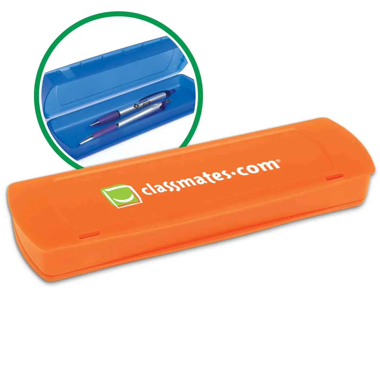 Pencil Case Plastic Snap-Tight - 8.5 x 2.75 in