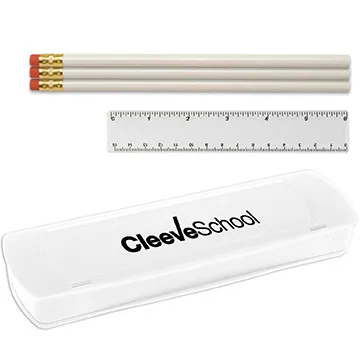 School Kit Snap-Tight Case with Supplies - 8.5 x 2.75 in