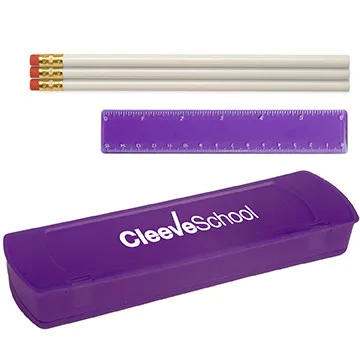 School Kit Snap-Tight Case with Supplies - 8.5 x 2.75 in - product view 5