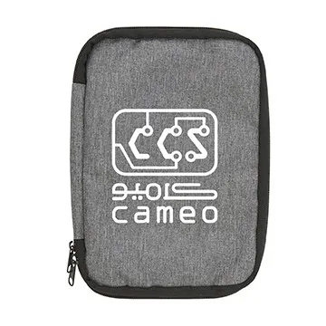 Tech Organizer Heathered Polyester Mesh Pockets