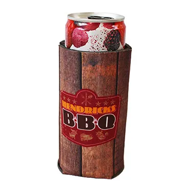 Custom Koozies Sublimated Fabric Slim Can - 12 oz