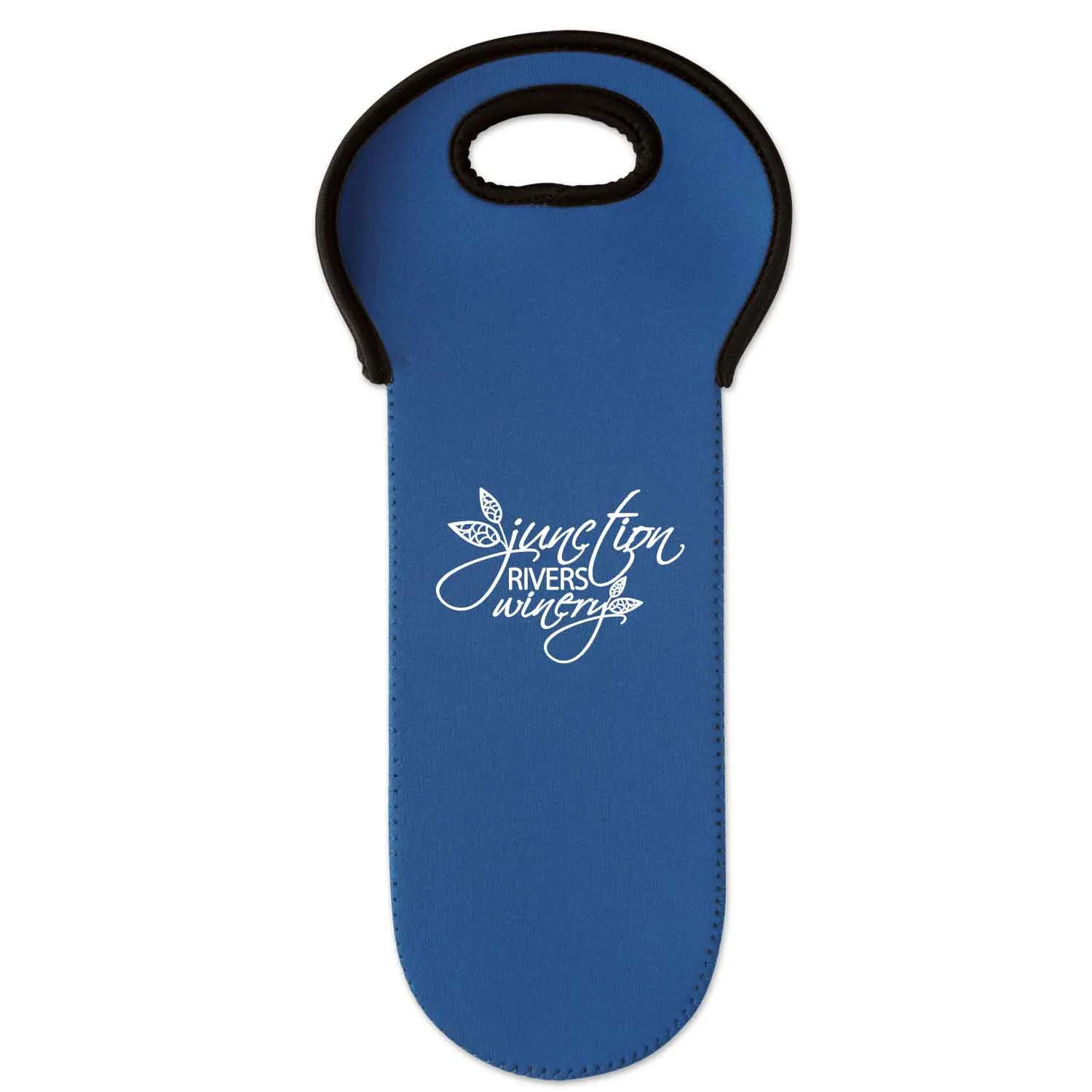 Neoprene Wine Bottle Holder with Handle - 14 x 6 in - product view 3