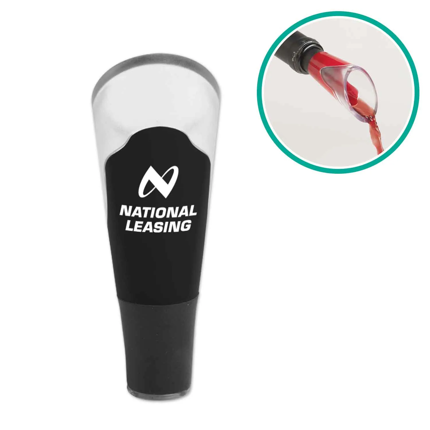 Wine Pourer Aerating with Rubber Stopper - 3.5 in