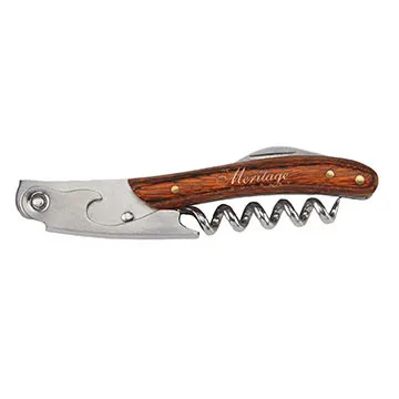 Wine Opener Verona Wood Handle Stainless Steel