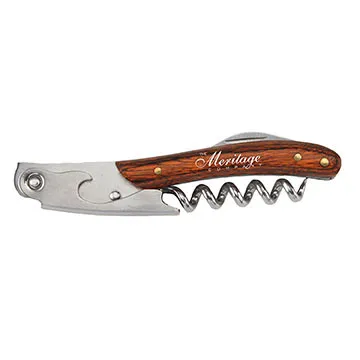 Wine Opener Verona Wood Handle Stainless Steel - product view 2