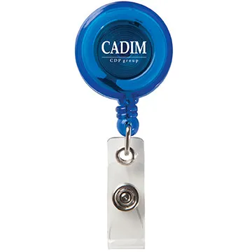 Badge Reel Retractable Round with Snap Lock - 30 in