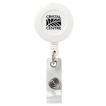 Badge Reel Round with Alligator Clip Rotating - 30 in