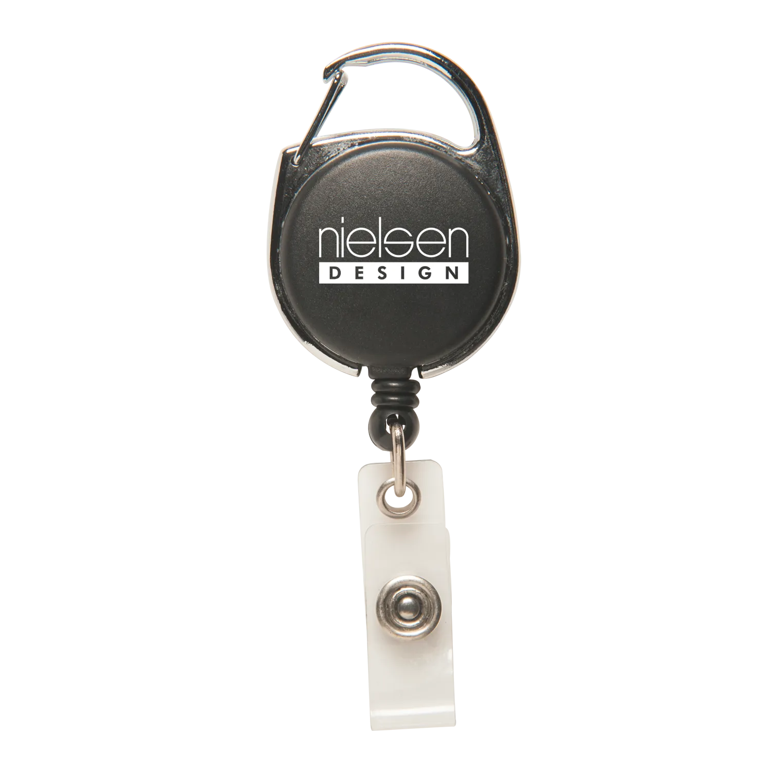 Badge Reel Carabiner Metal with Snap Lock - 30 in