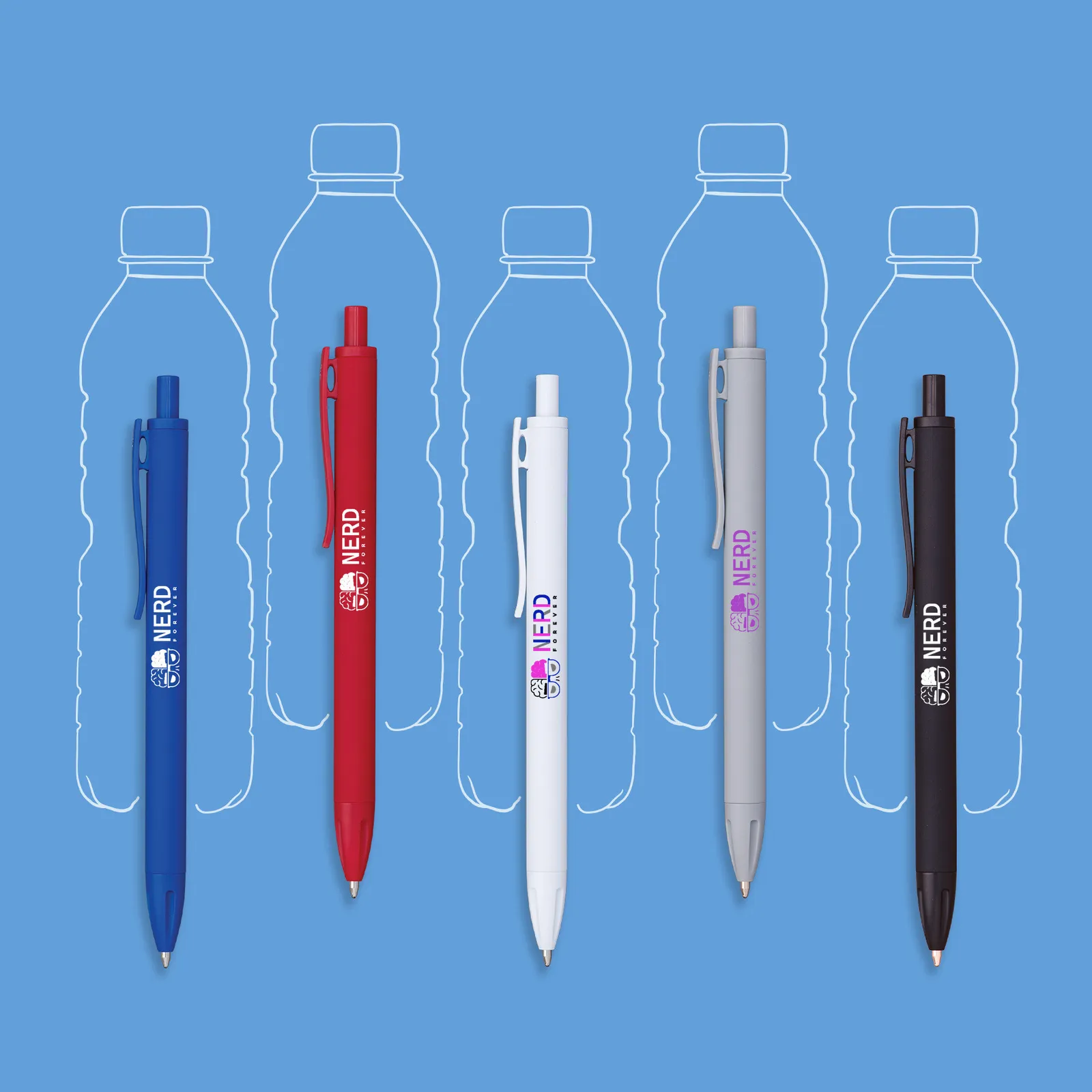 Pen Recycled Plastic Soft-Touch with Large Imprint Area