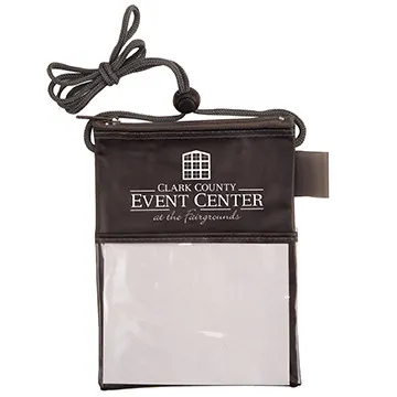 Badge Holder Tradeshow Multi-Pocket with Pen Loop - 6.5 in