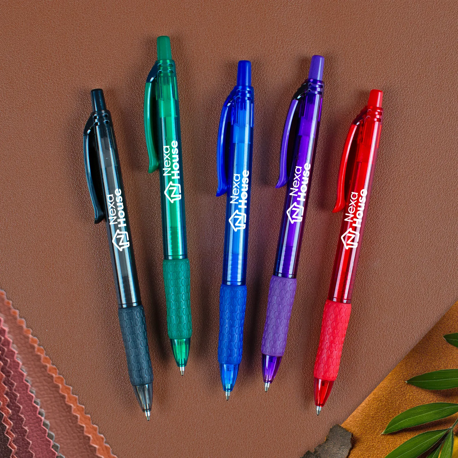 Pen Translucent Ergonomic Grip with Hybrid Ink - 5.7 in