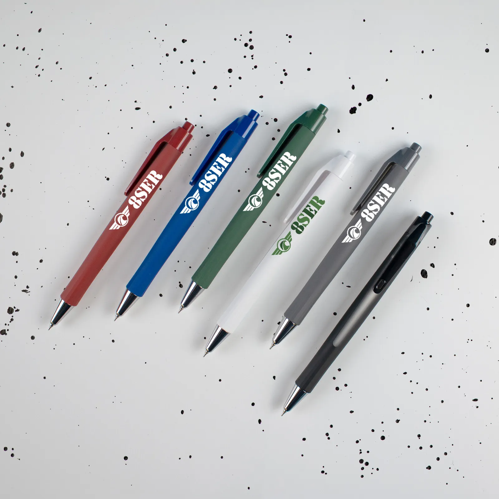 Gel Pen with Soft Touch Grip Dual Finish - 5.7 in