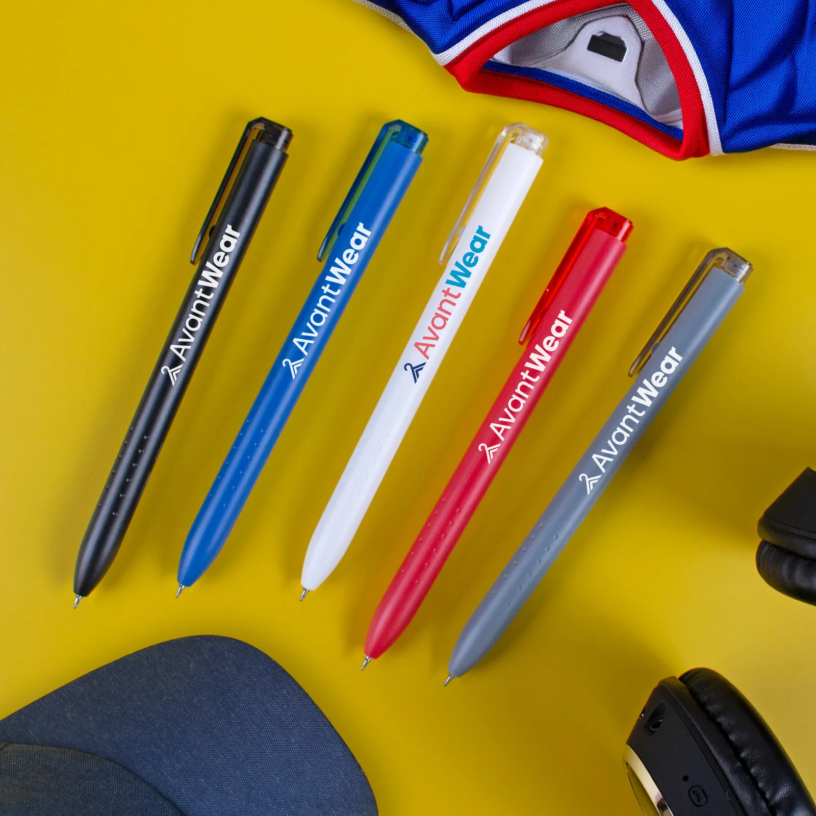 Gel Pen Blue Ink Translucent Top Etched Grip - 5.7 in