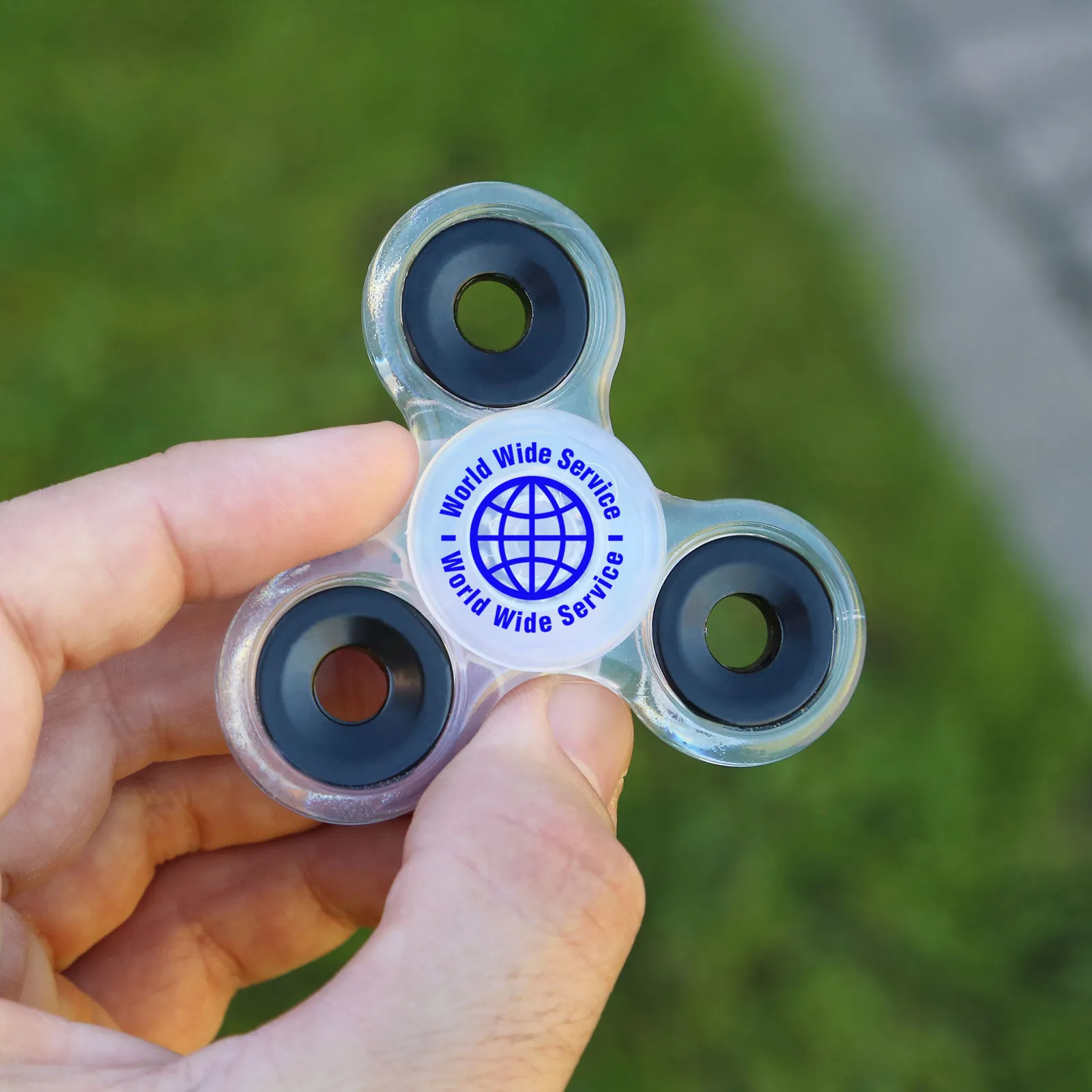 Fidget Spinner Safety Design with Large Imprint - 3 in