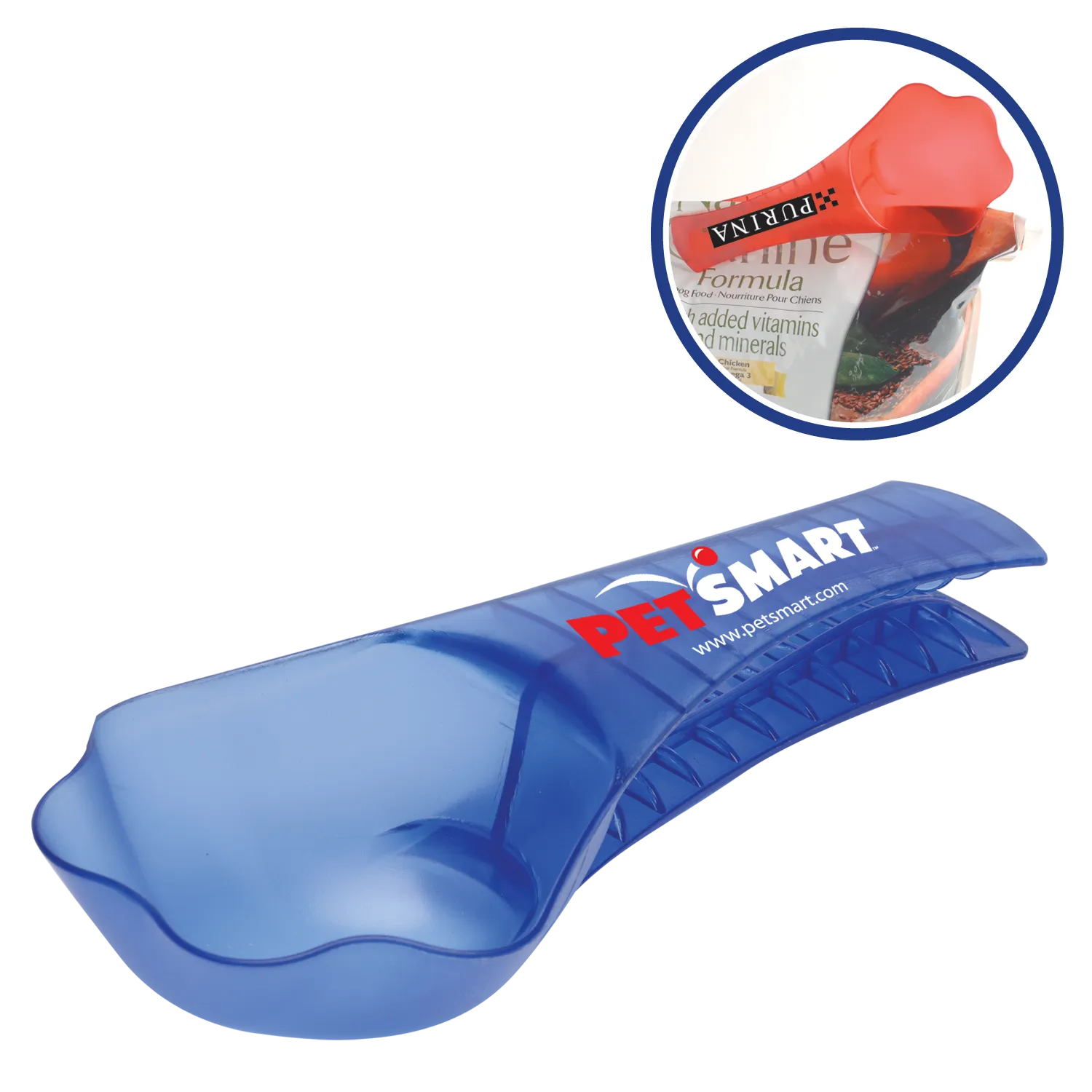 Pet Food Scoop Bag Clip Paw Shaped - 1 Cup