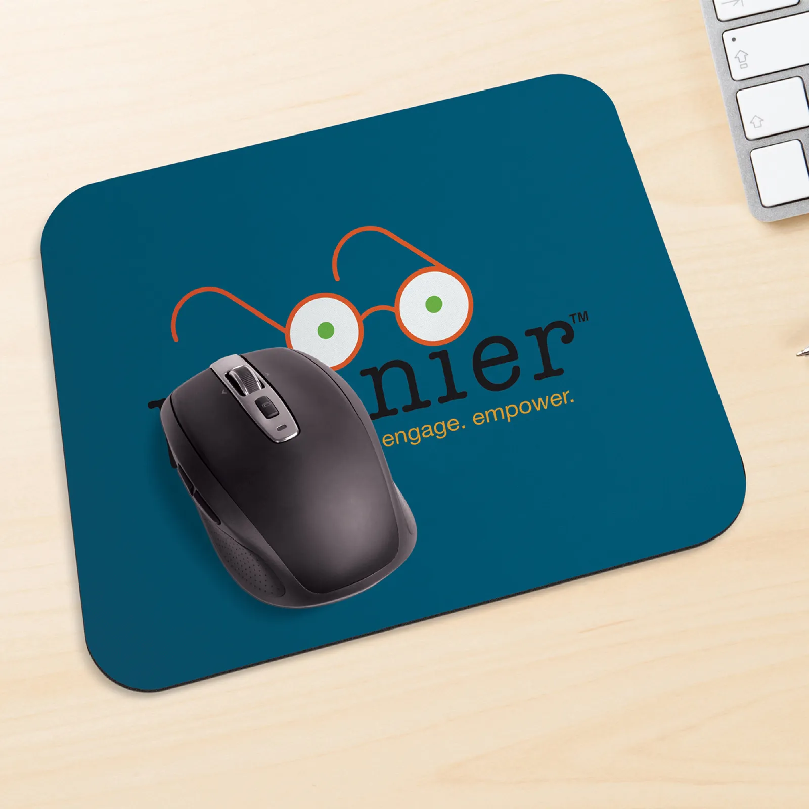 Recycled Mouse Pad with Antimicrobial Surface - 8.75 x 7.9 in