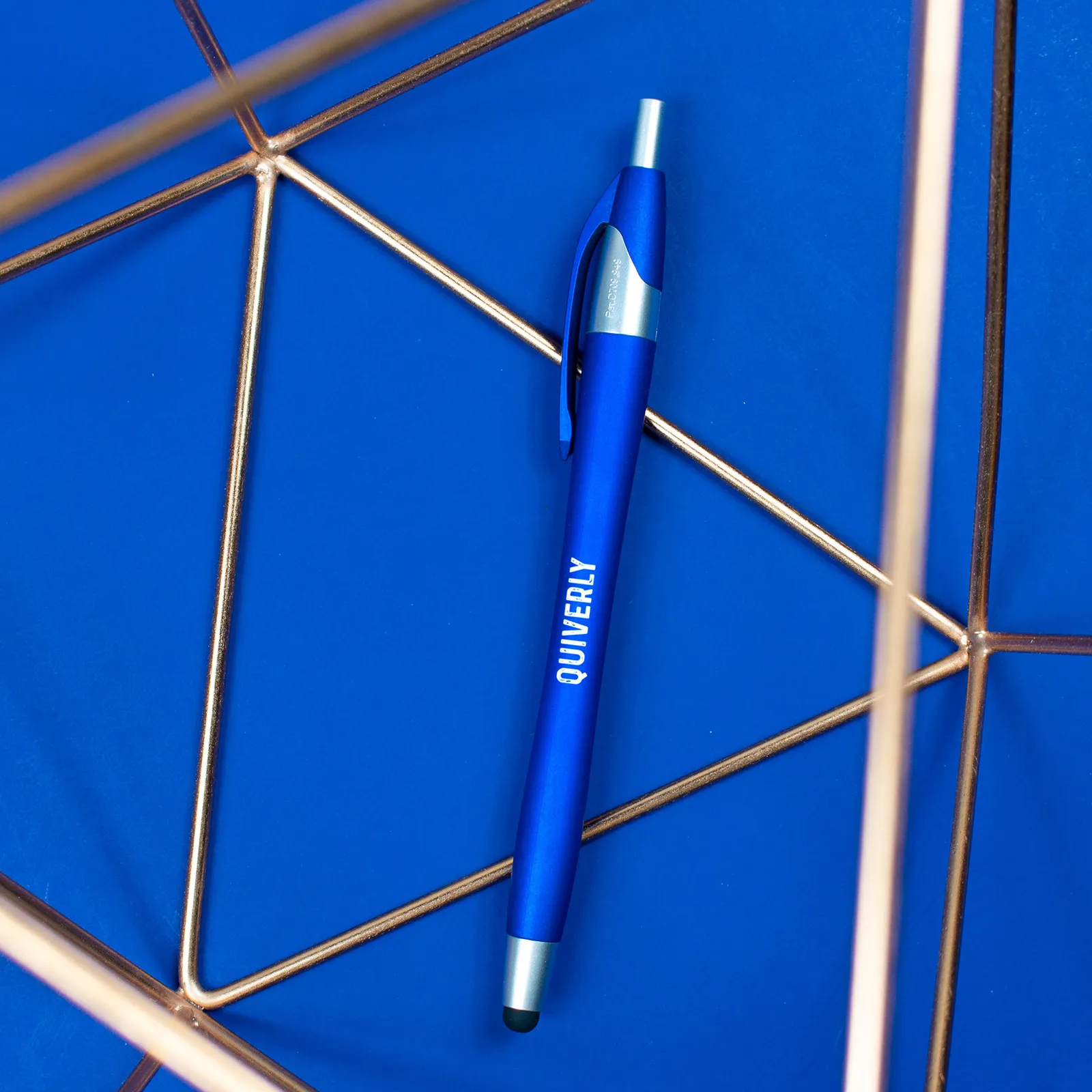 Soft Touch Stylus Pen with Metallic Finish - 5.75 in