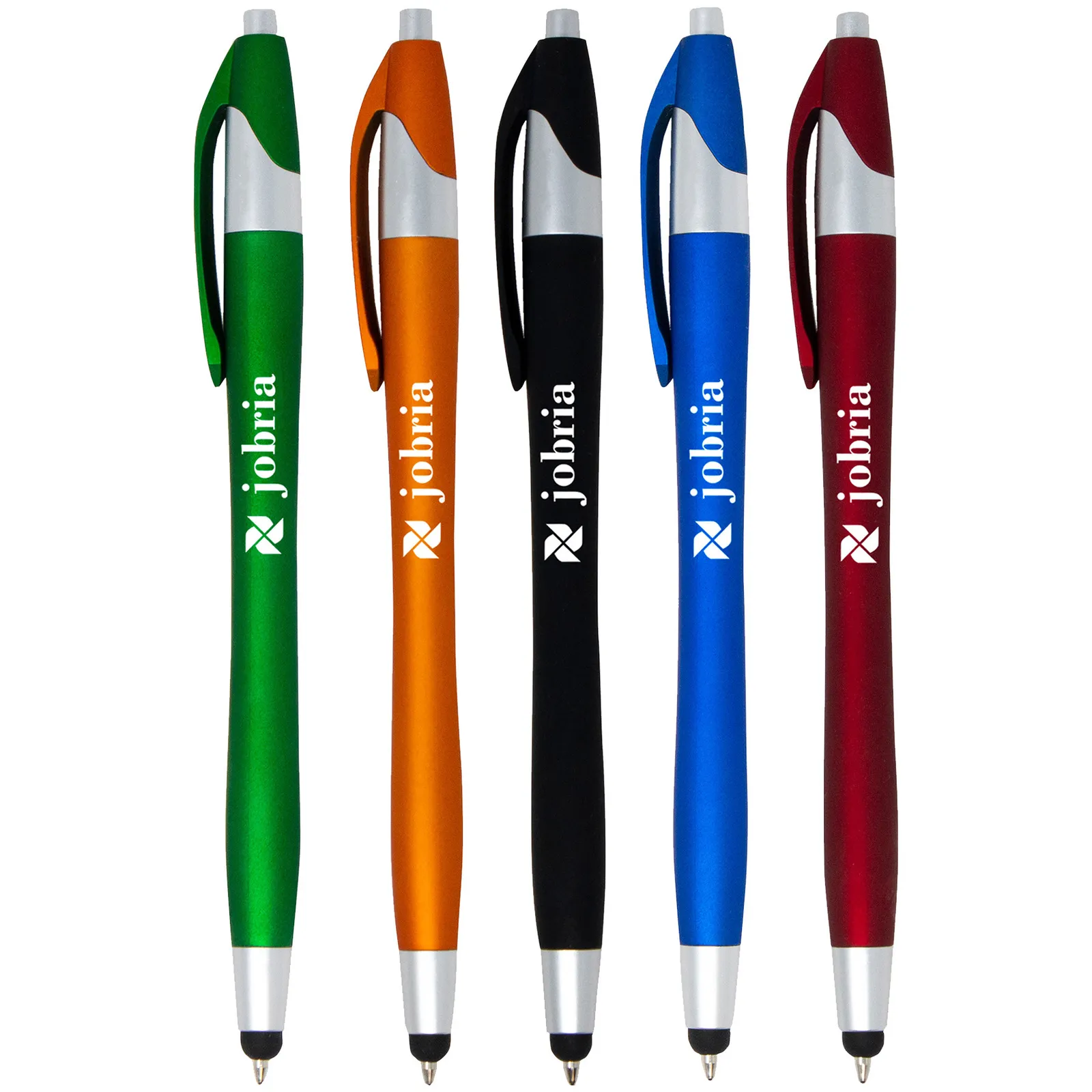Soft Touch Stylus Pen with Metallic Finish - 5.75 in - product view 2