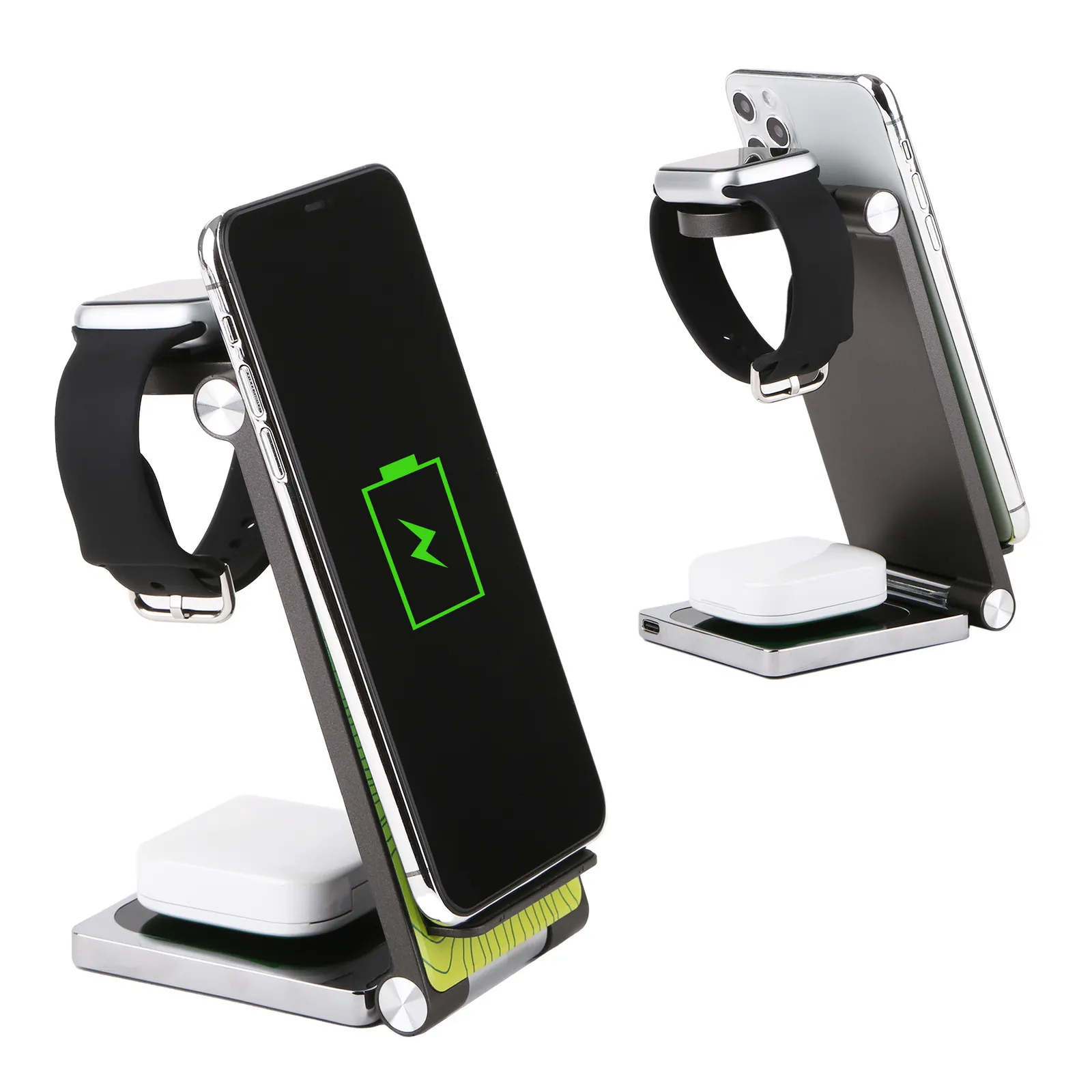Wireless Charger 3-in-1 Foldable Stand - 5.75 in - product view 2