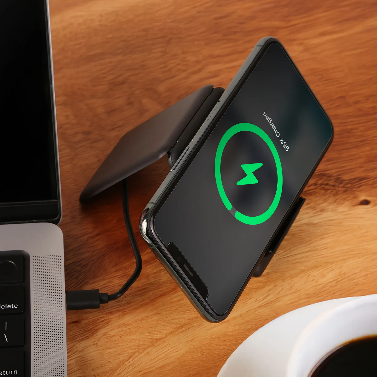 Wireless Charger with Hidden Adapters - 3.25 in - product view 2
