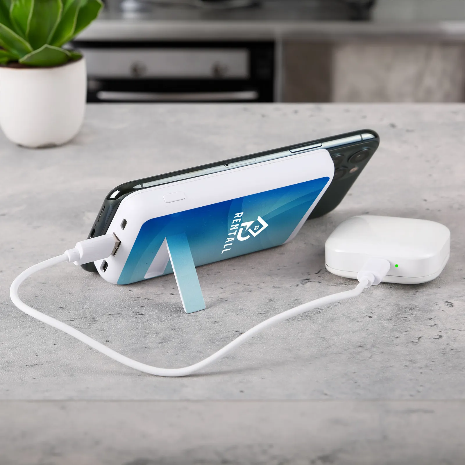 Power Bank Wireless Magnetic with Stand - 5000 mAh