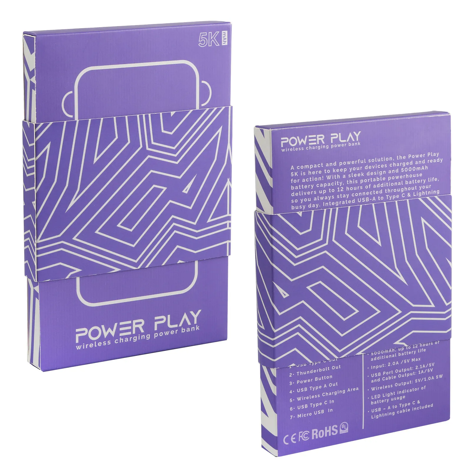 Power Bank Wireless Charging with Cable - 5000 mAh - product view 11