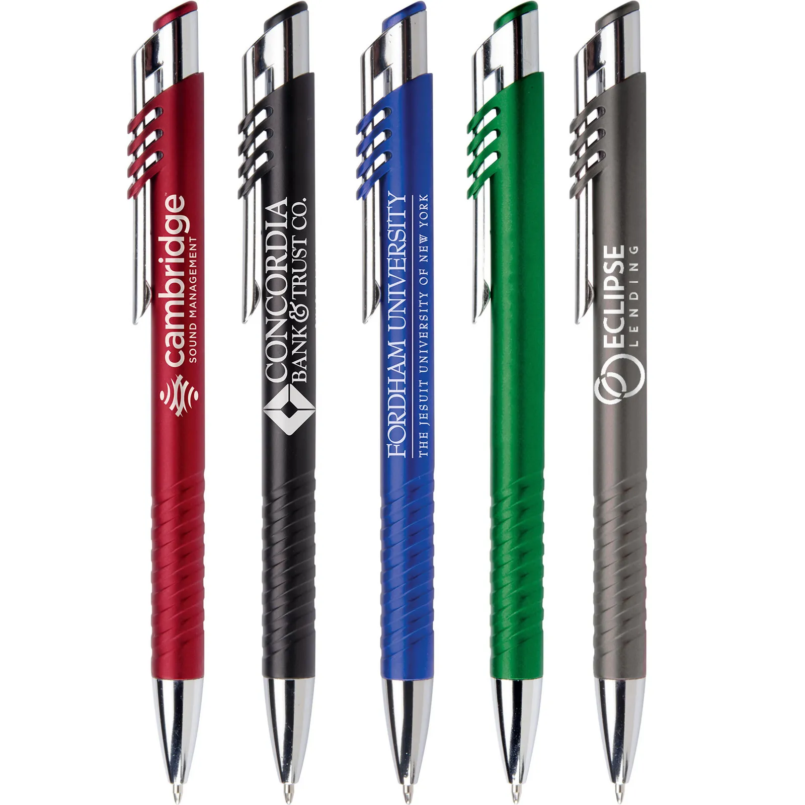 Pen with Metallic Barrel and Chrome Clip - 5 1/2 in