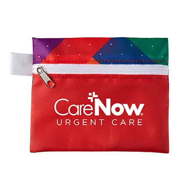 First Aid Kit Zippered Polyester Pouch Colorful - 5 x 4 1/4 in