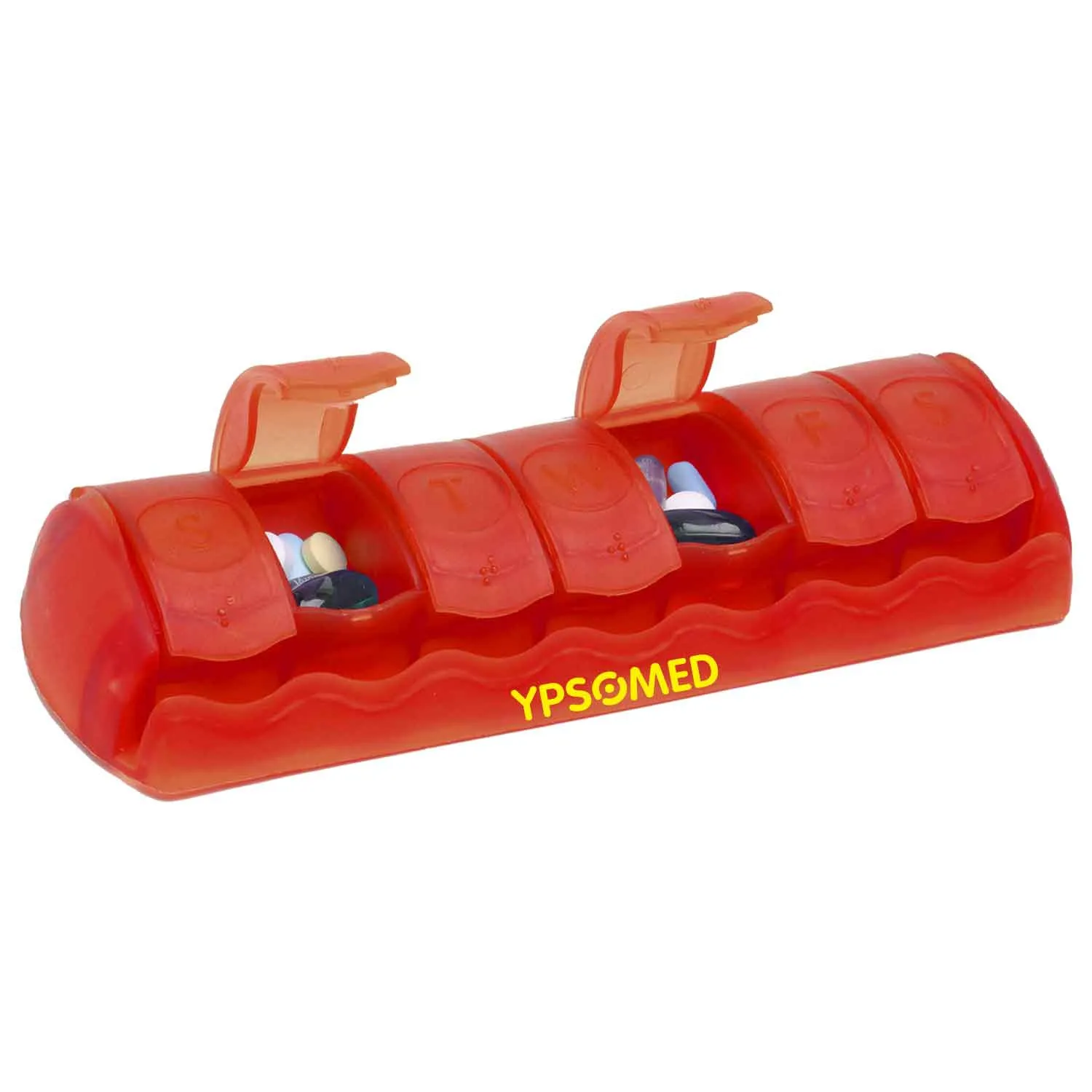 Pill Organizer 7-Day with Rounded Compartments - 7 x 2.5 in - product view 5