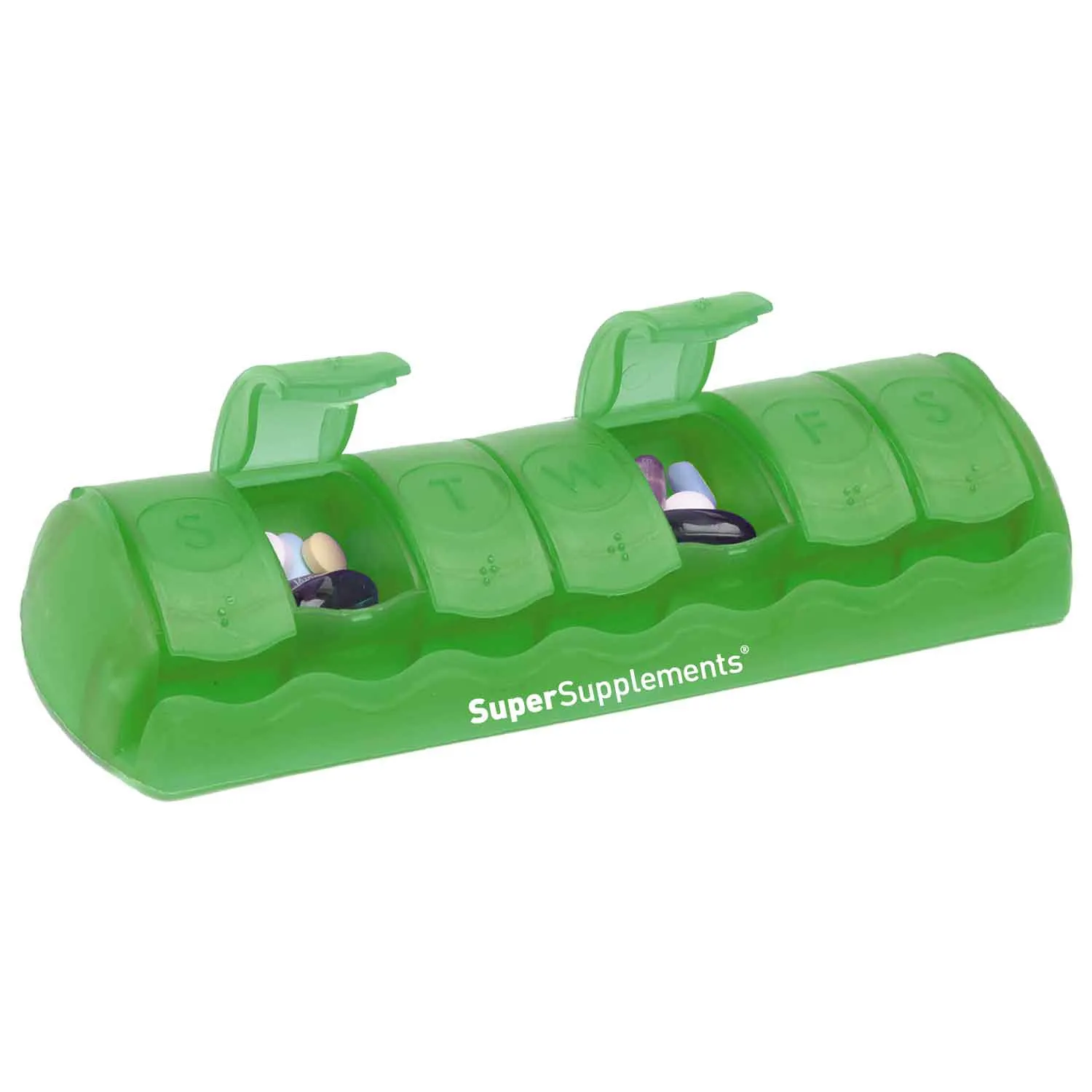 Pill Organizer 7-Day with Rounded Compartments - 7 x 2.5 in - product view 8