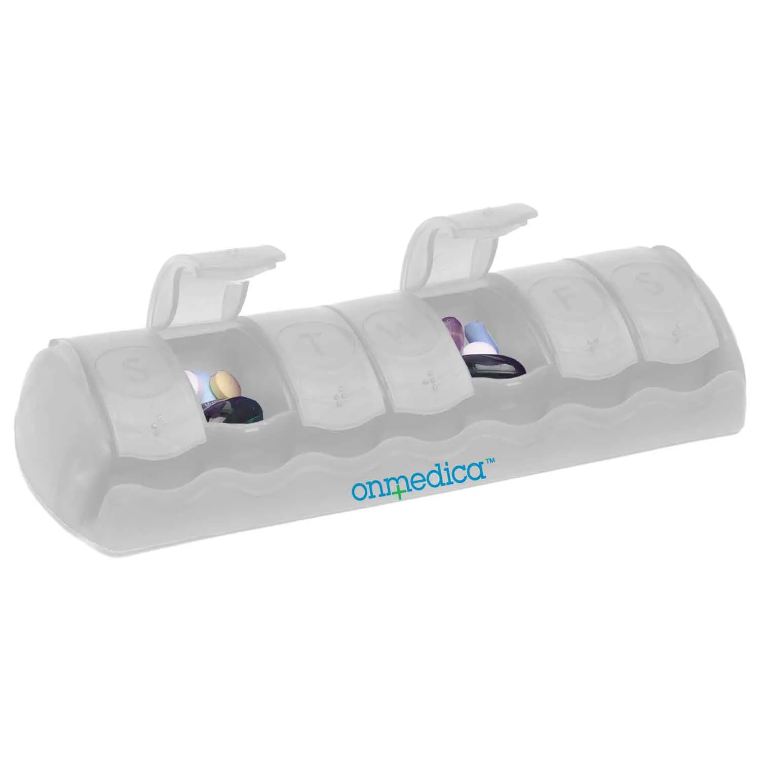 Pill Organizer 7-Day with Rounded Compartments - 7 x 2.5 in - product view 10