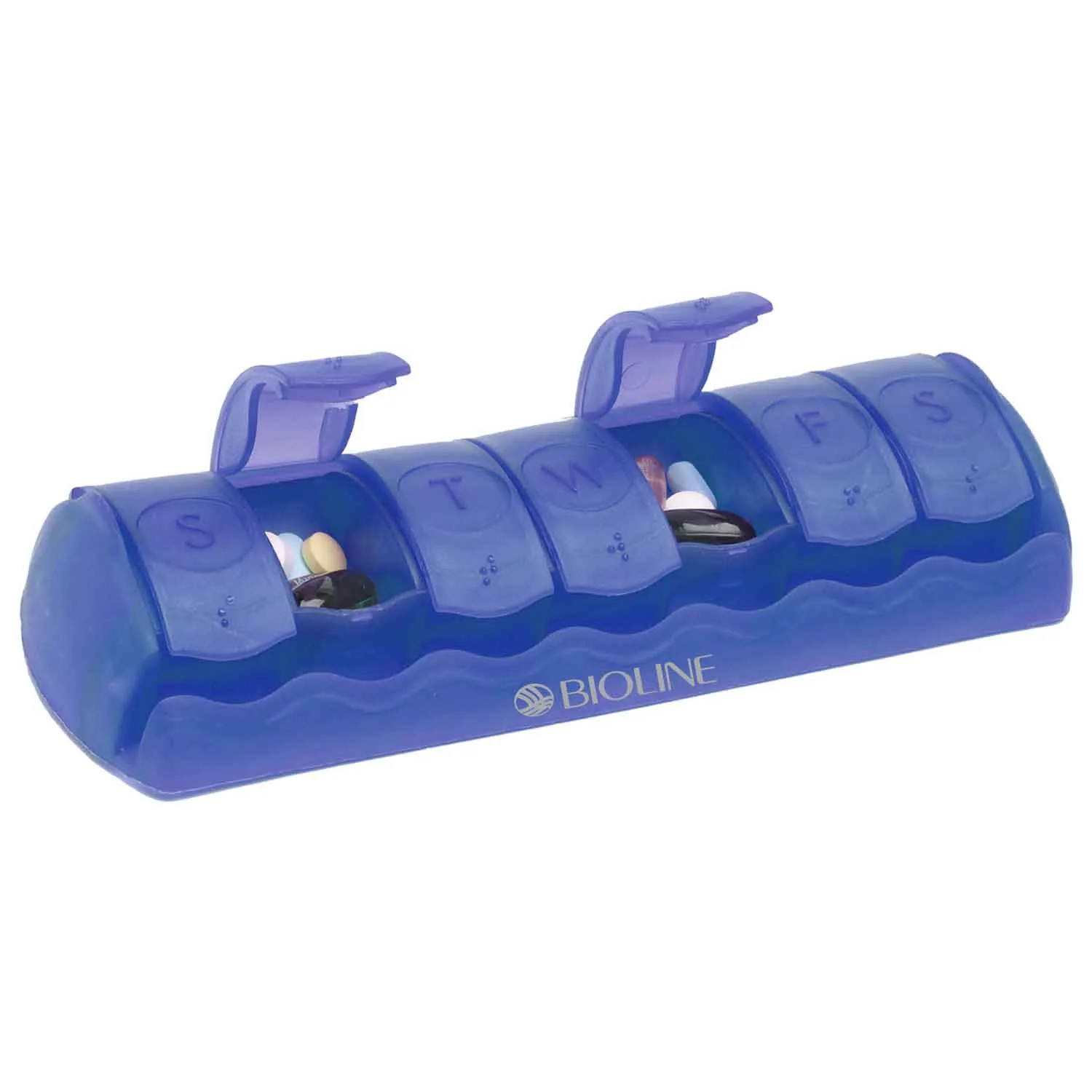 Pill Organizer 7-Day with Rounded Compartments - 7 x 2.5 in - product view 11