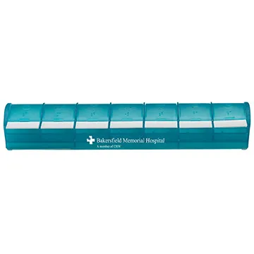 Pill Organizer Snap-Open 7-Day with Push Button - 9 x 2.3 in - product view 7