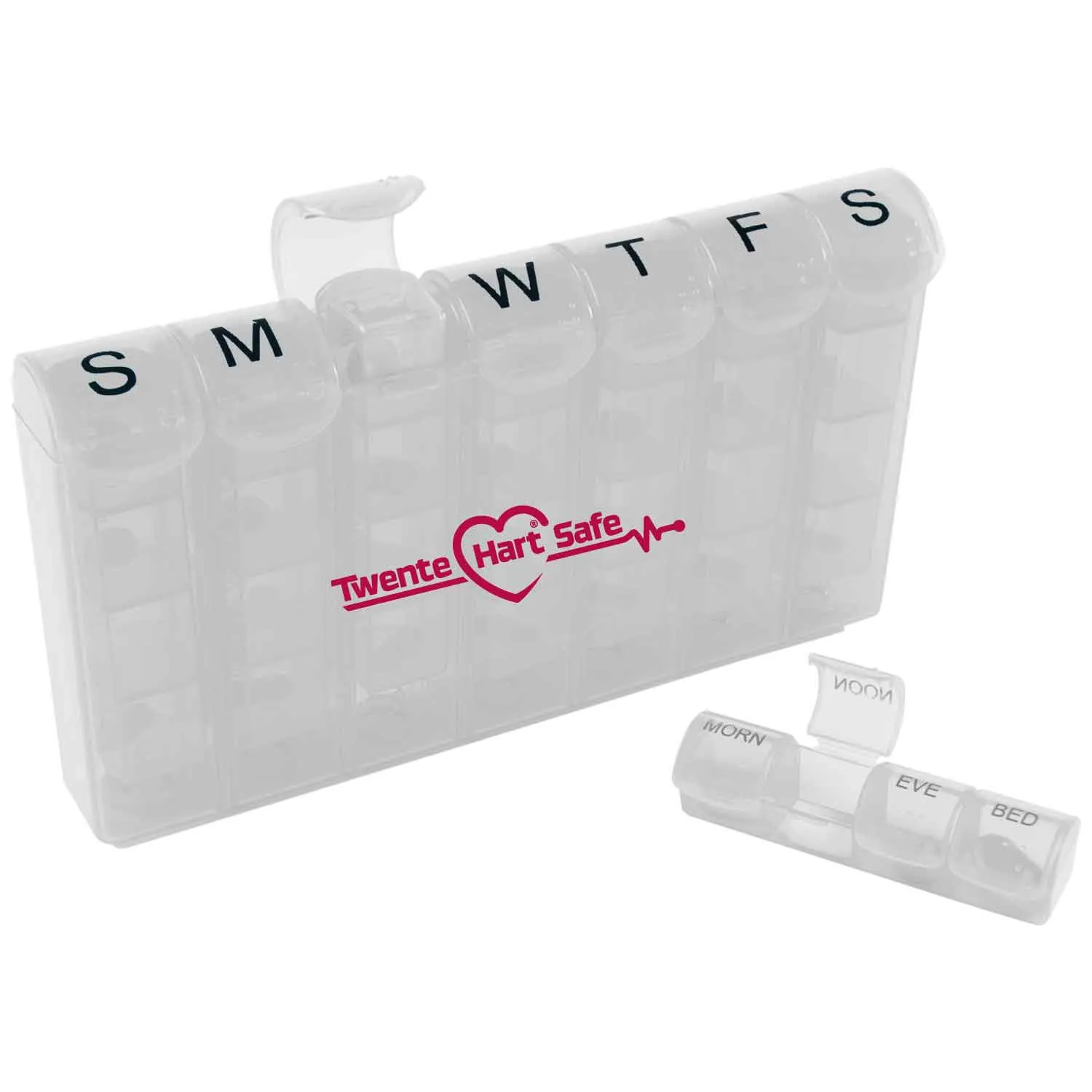 Pill Organizer 28-Compartment with Removable Strips - 7.75 x 4.3 in - product view 3
