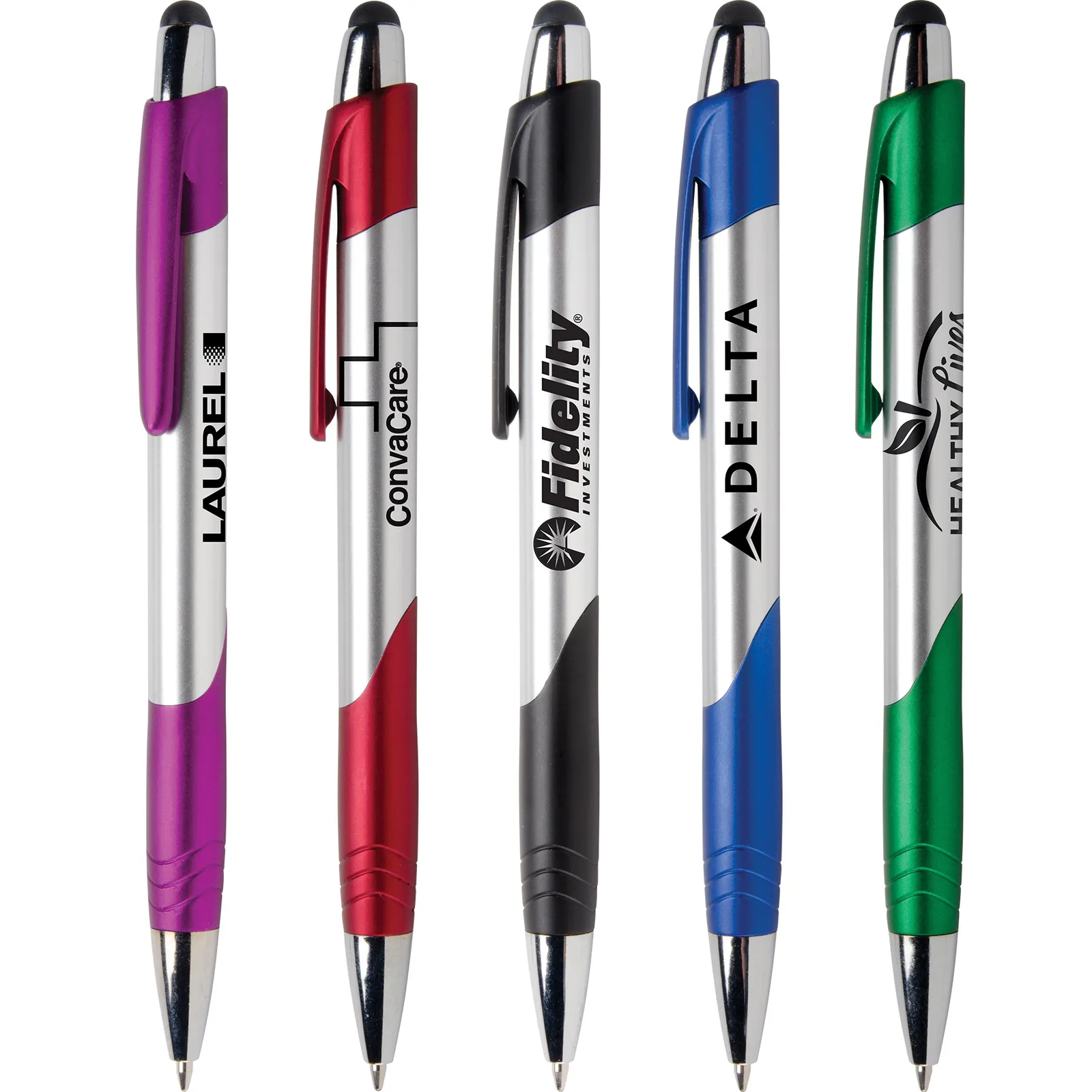 Stylus Pen Chrome with Brushed Silver Barrel - 5.6 in