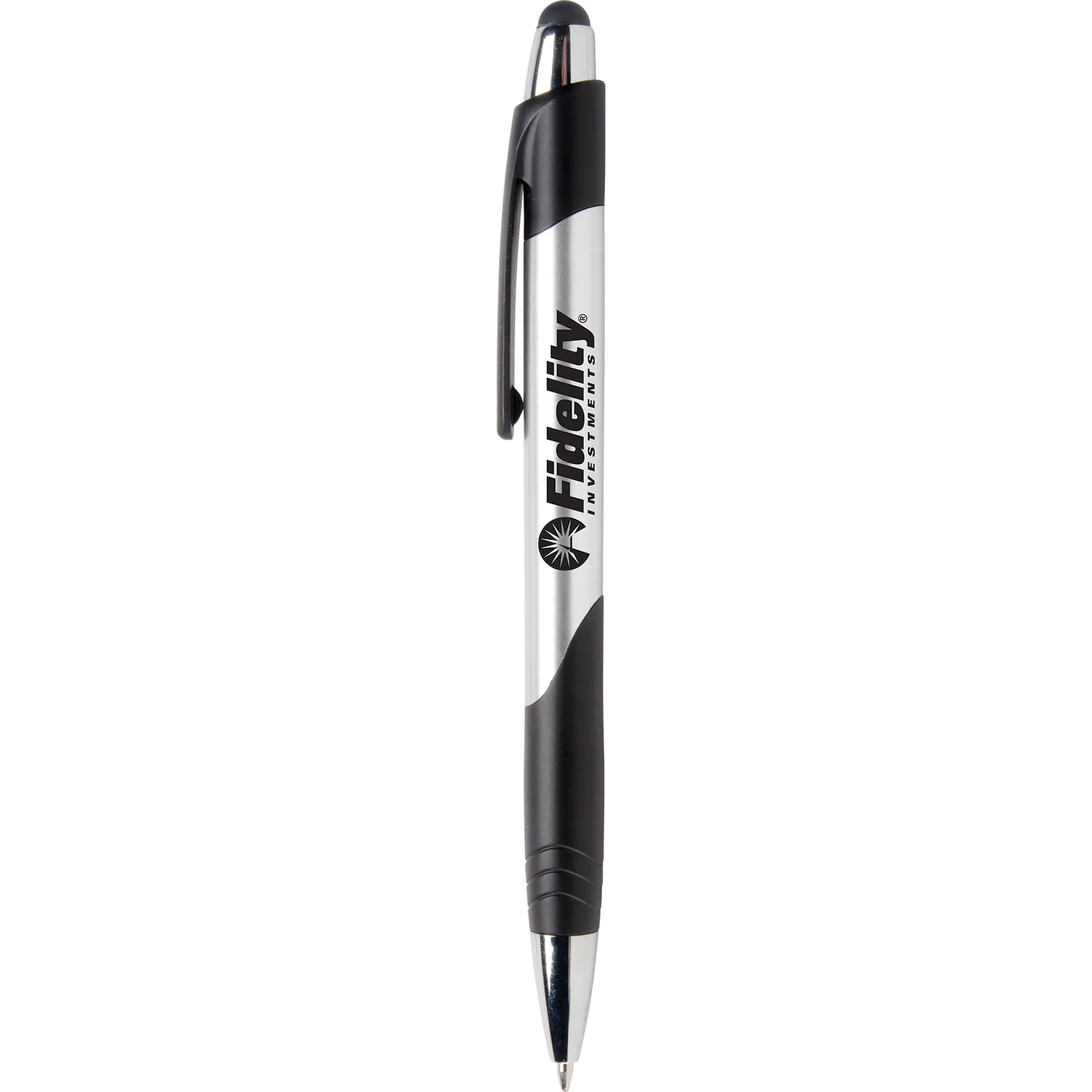 Stylus Pen Chrome with Brushed Silver Barrel - 5.6 in - product view 6