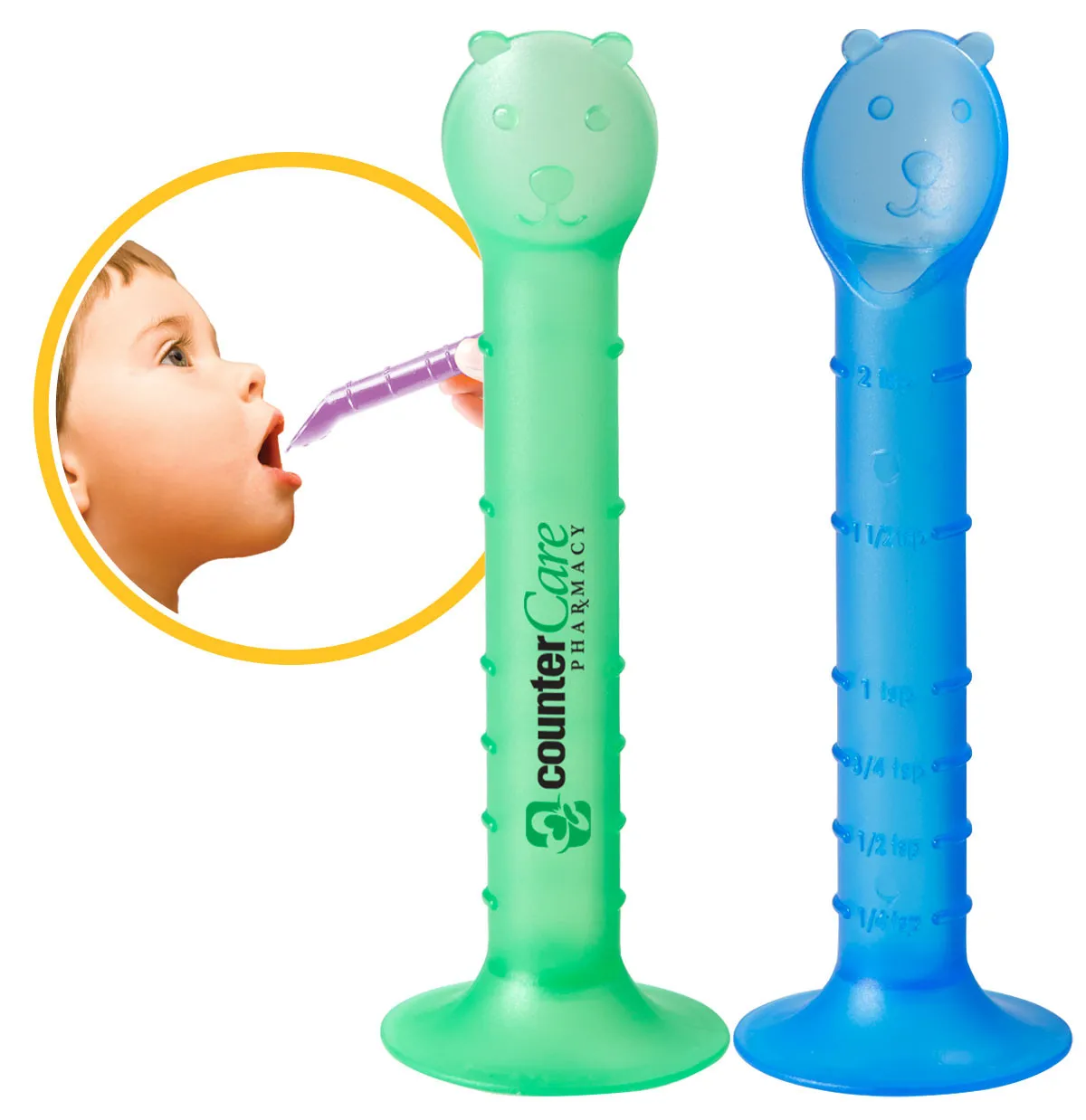 Pediatric Medicine Spoon Stand-Up with Bear Design - 5 in