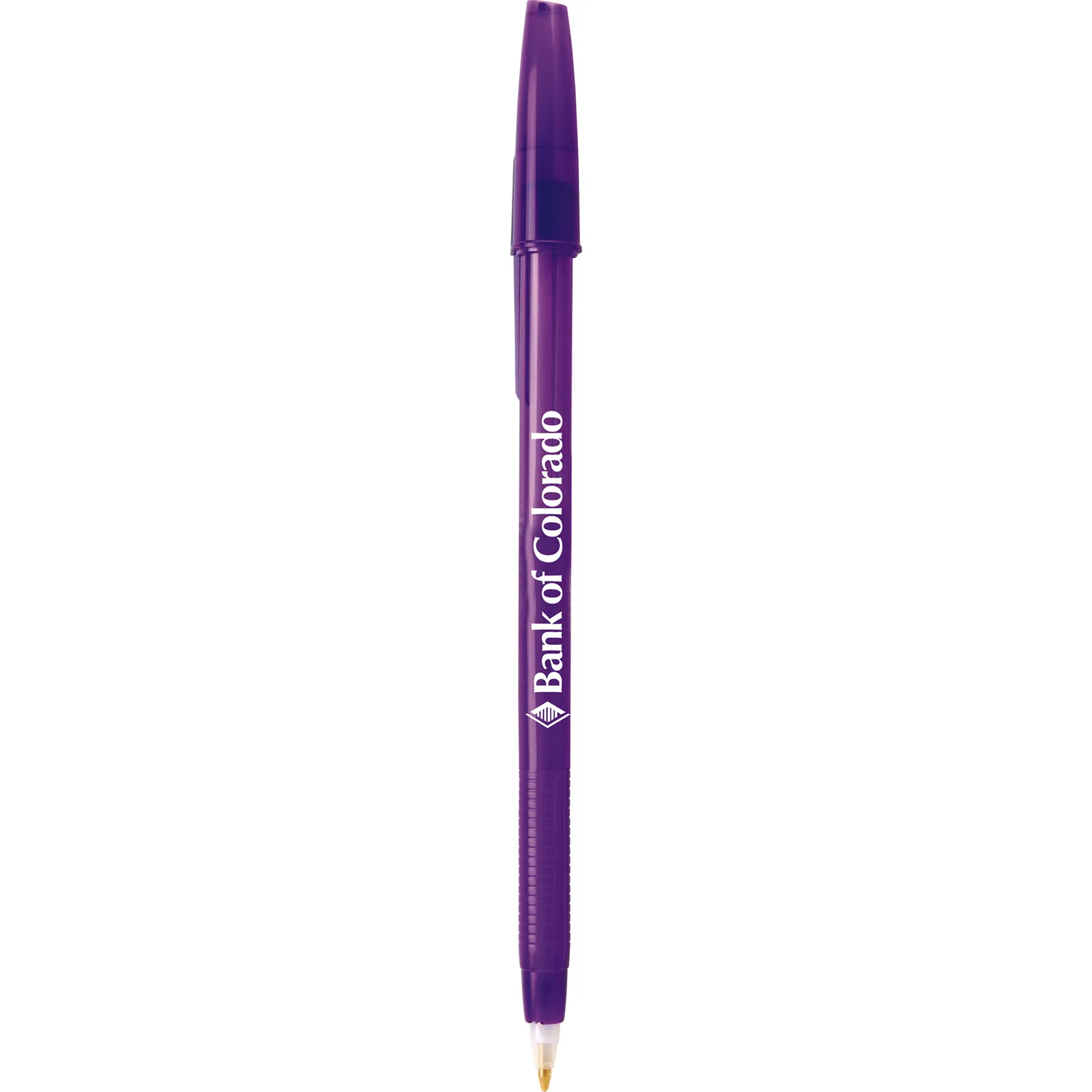 Stick Pen Translucent with Ridged Grip - 5.8 in - product view 4