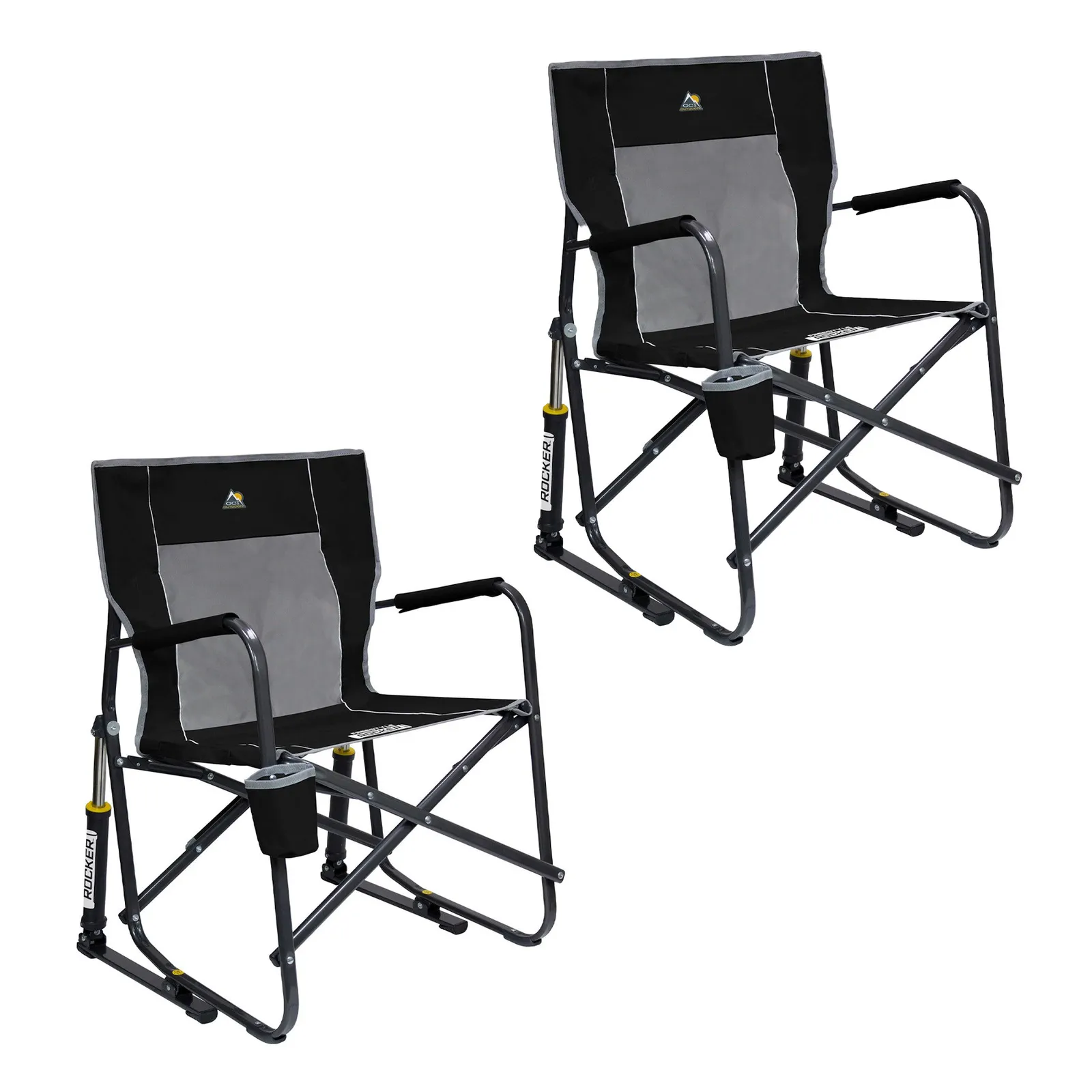 Outdoor Rocking Chair Spring-Action Technology (Set of 2)