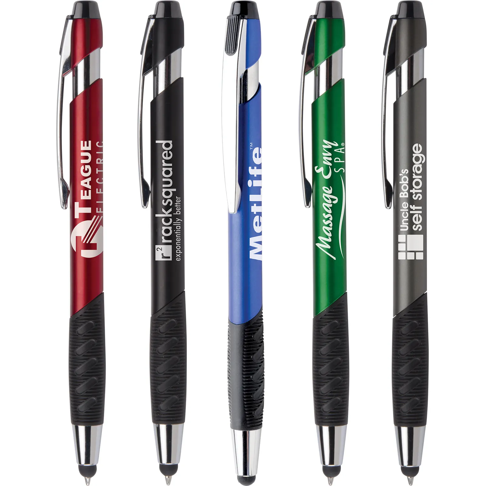 Stylus Pen with Textured Rubber Grip - Executive Style